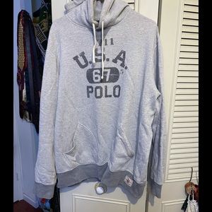 Xl Grey Polo Hoodie